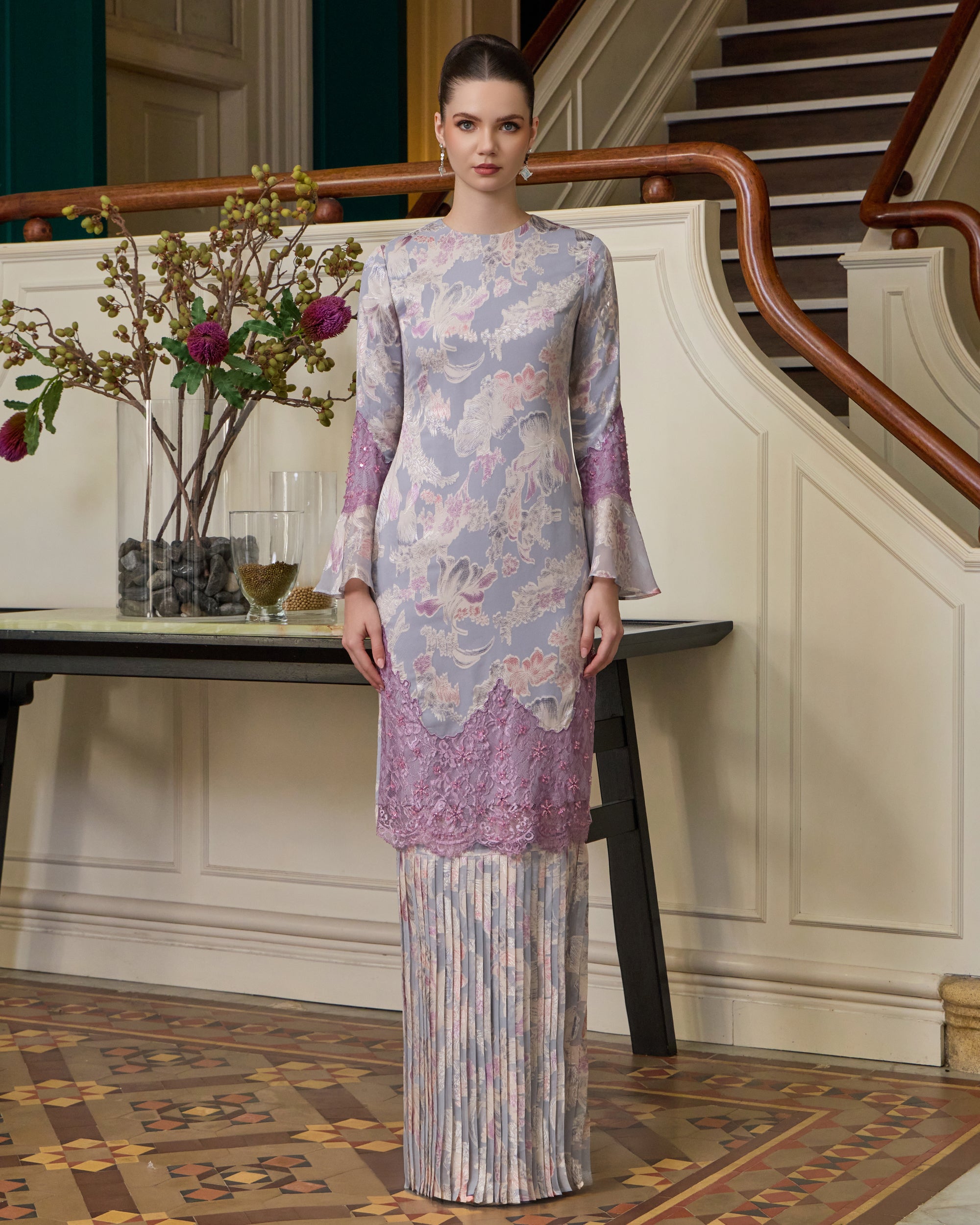 Jasmine Kurung in Purple