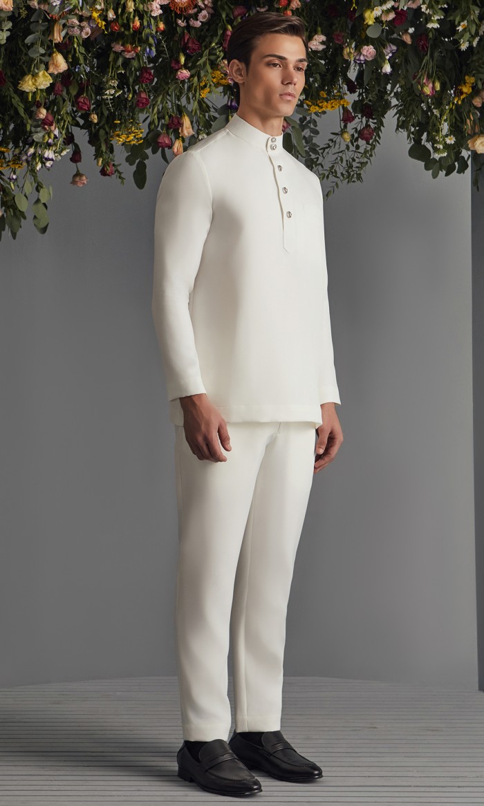 Aathif Baju Melayu in Off White