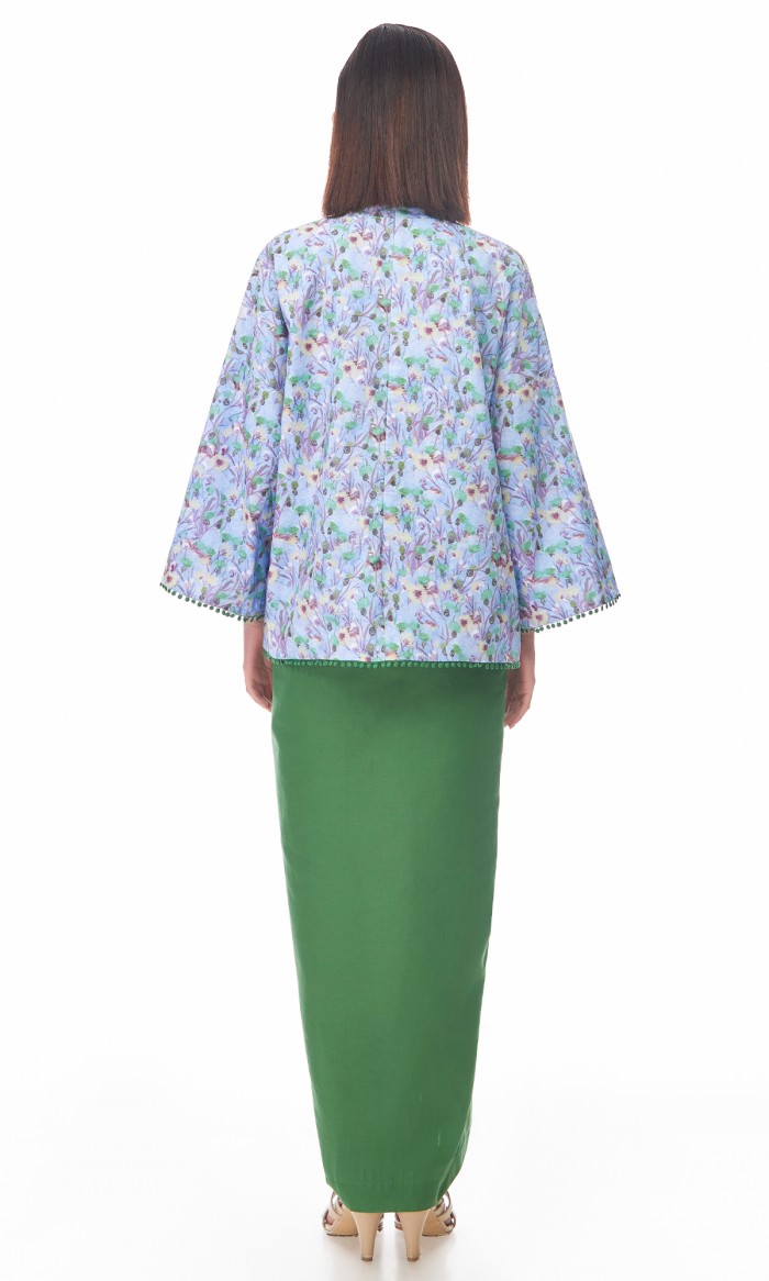 Alaraa Kurung in Cornflower Blue