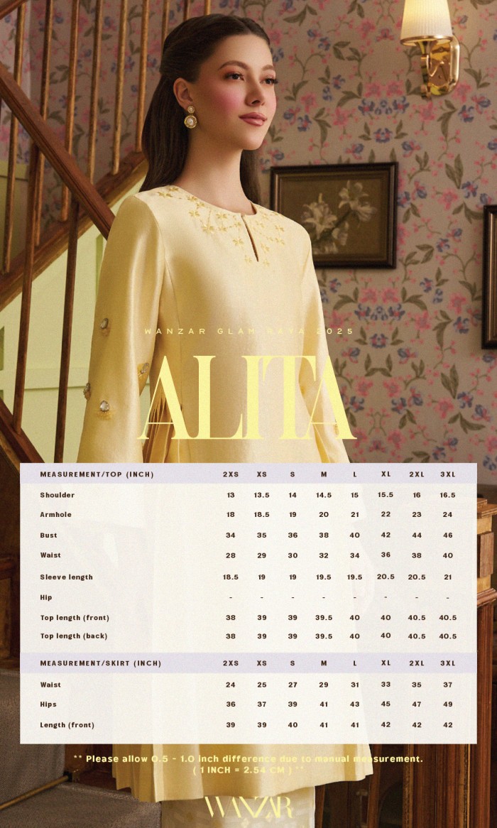 Alita Kurung in Light Yellow