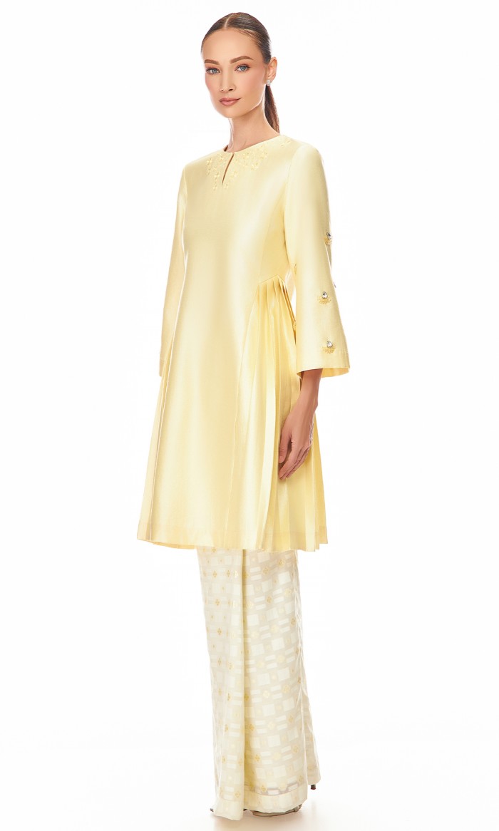 Alita Kurung in Light Yellow