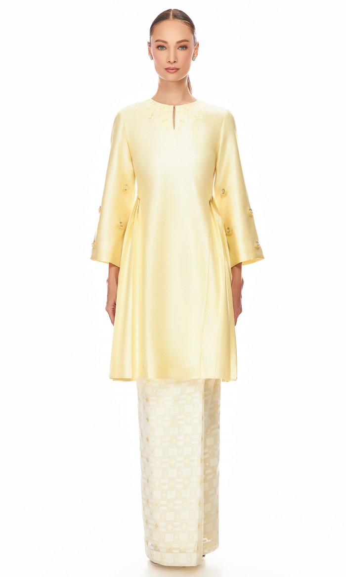 Alita Kurung in Light Yellow