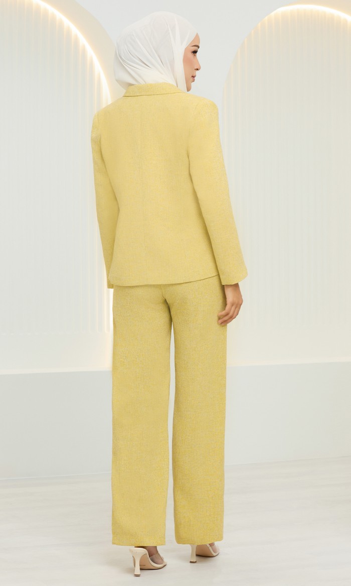 Amalia Suit in Buff Yellow