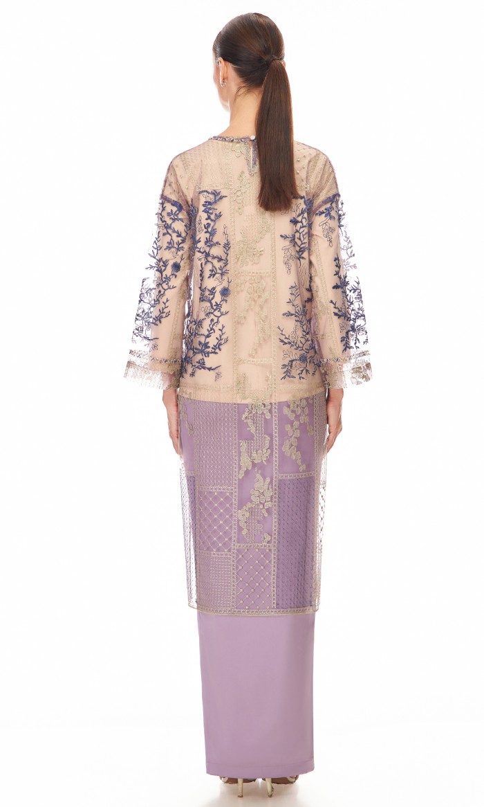 Amara Kurung in Lilac Purple