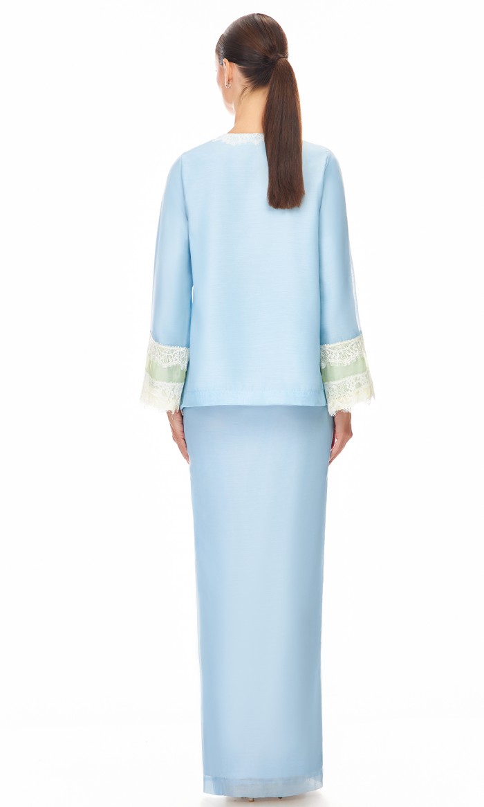 Ameelya Kurung in Sky Blue