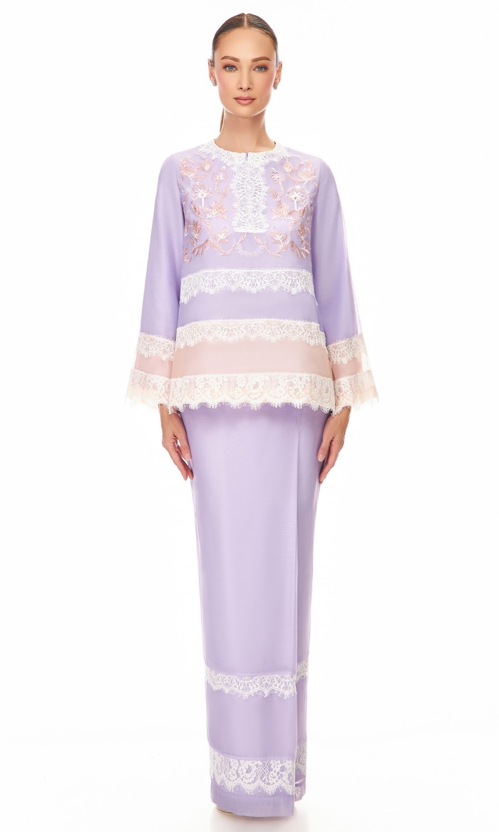 Ameelya Kurung in Light Purple