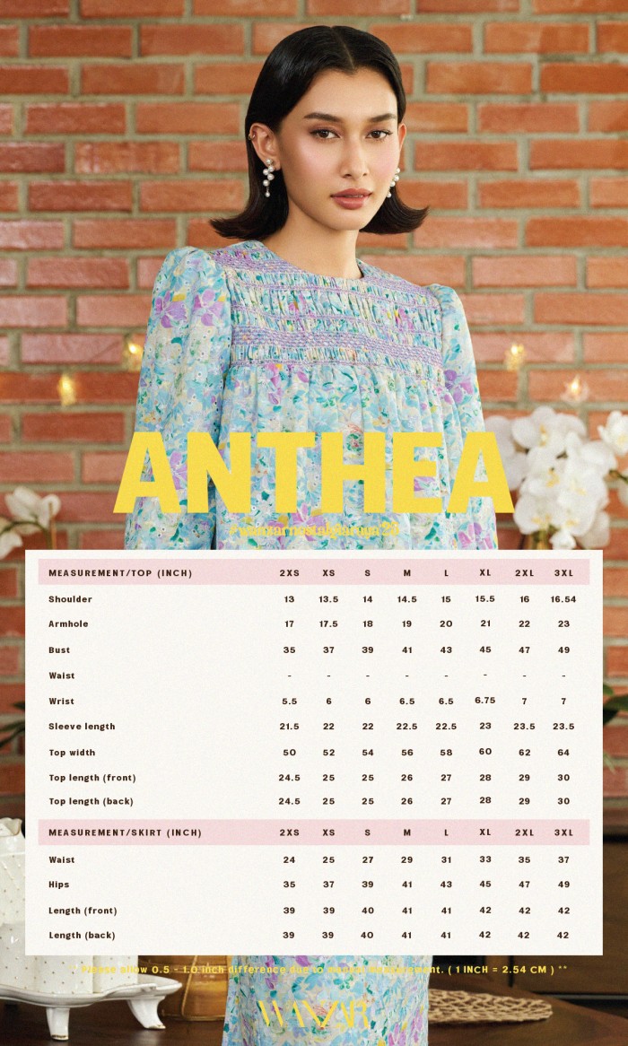 Anthea Kurung in Tropical Blue