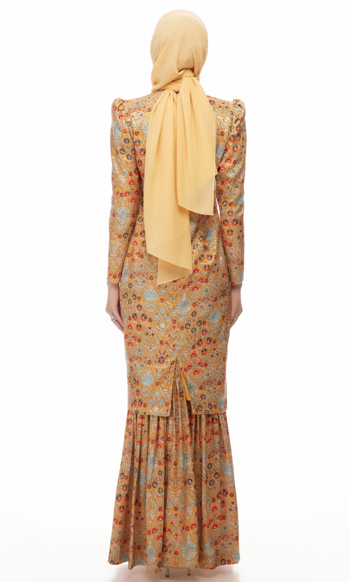 Asmidar Kurung in Fawn Mustard