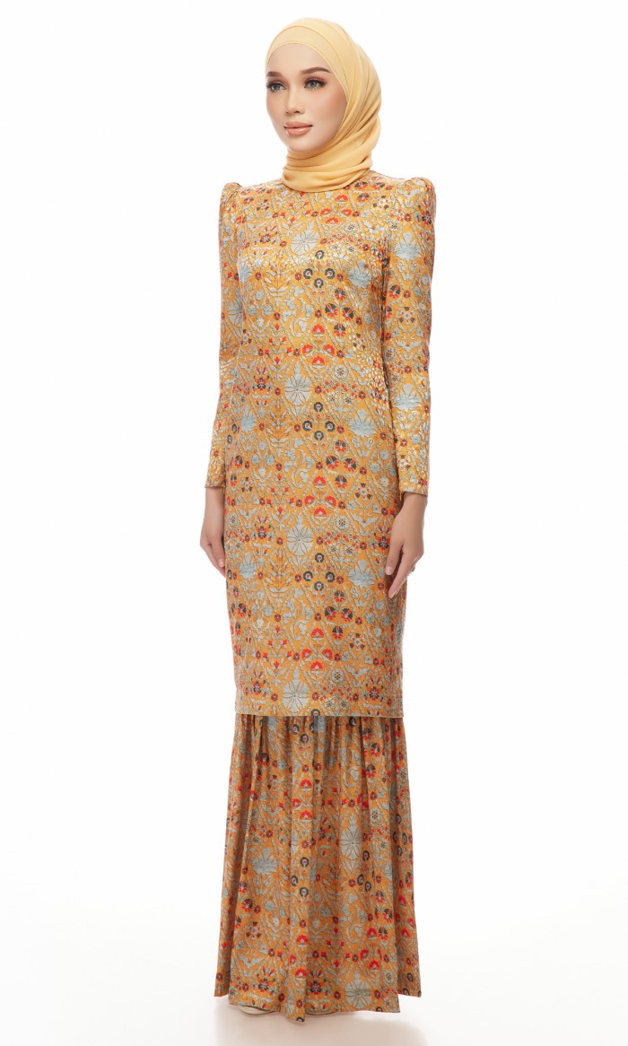 Asmidar Kurung in Fawn Mustard