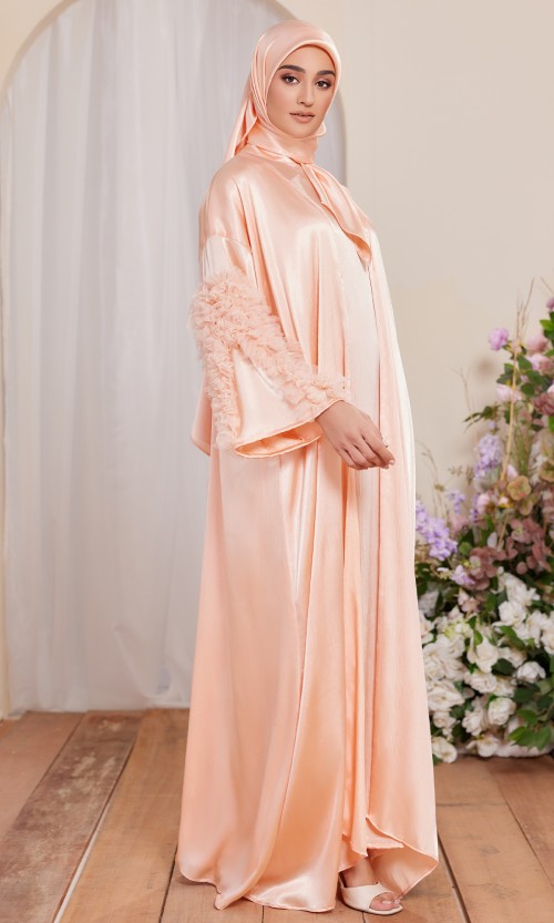 Baheeti Dress in Cantaloupe Orange (AS-IS)
