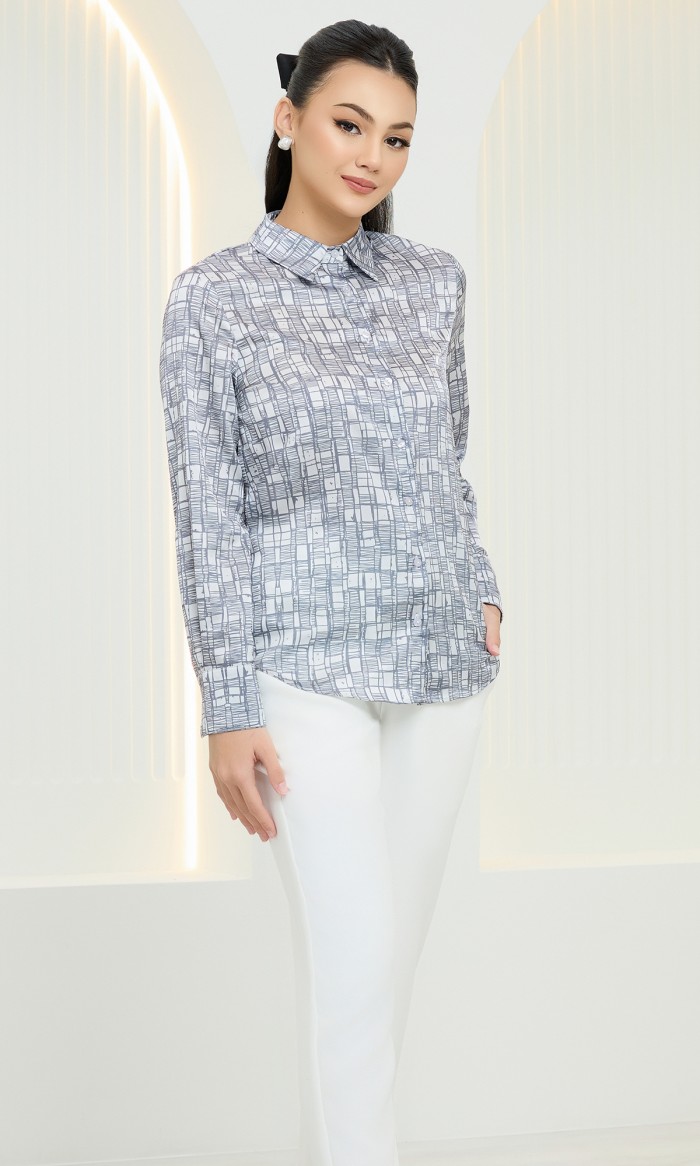 Bailey Top in Pearl River Grey