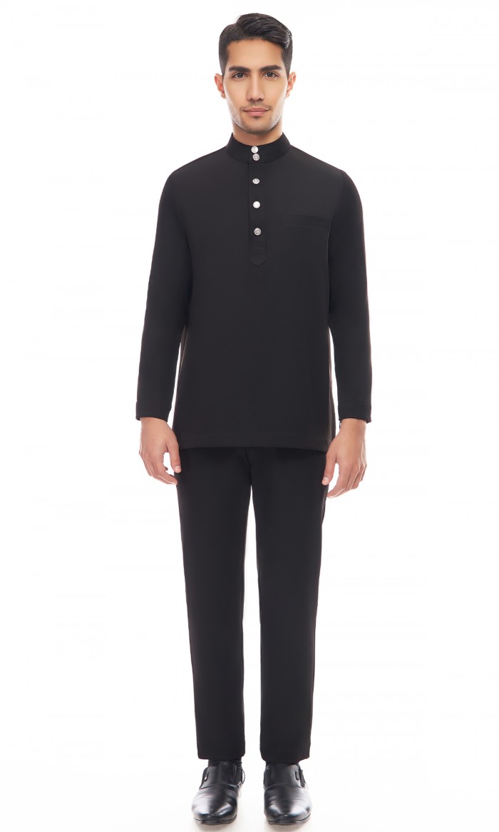 Aaryan Baju Melayu in Black