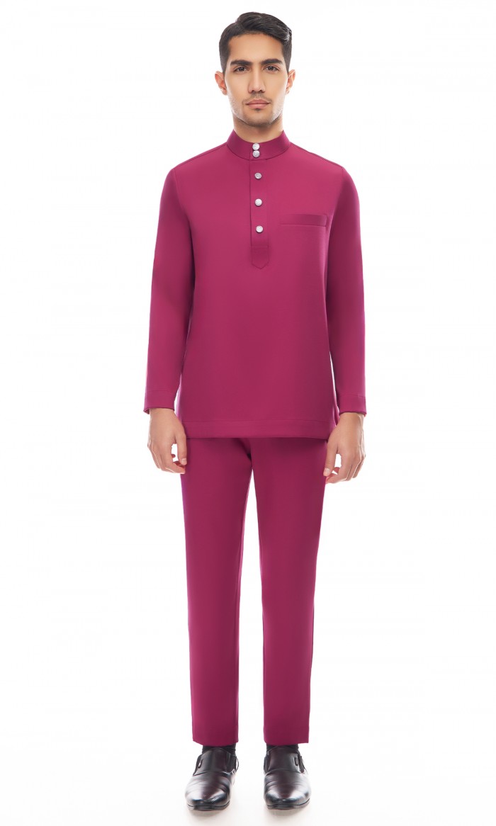 Aaryan Baju Melayu in Fardago Pink