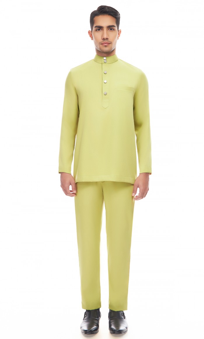 Aaryan Baju Melayu in Laurel Green