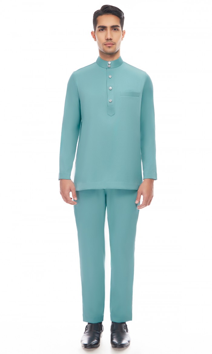 Aaryan Baju Melayu in Light Blue