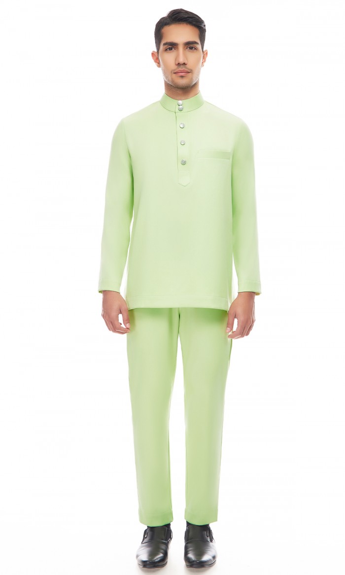 Aaryan Baju Melayu in Mint Green