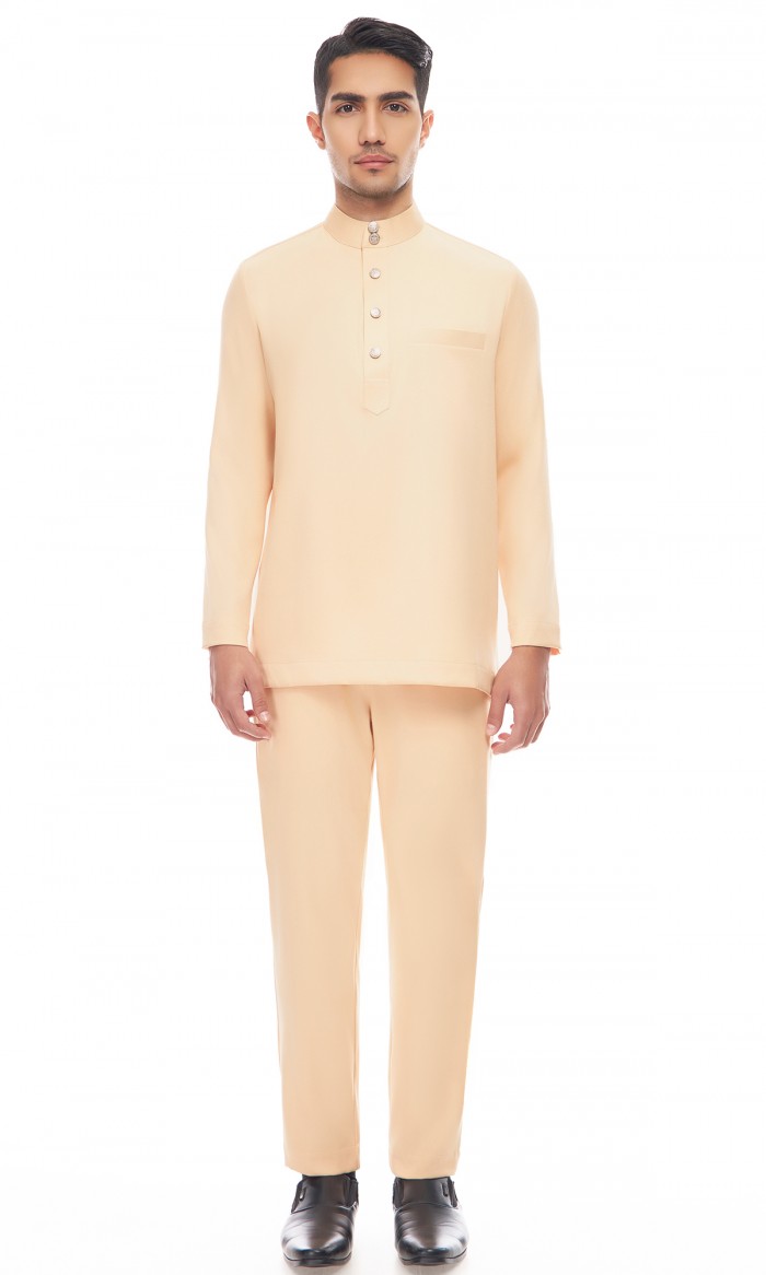 Aaryan Baju Melayu in Peach