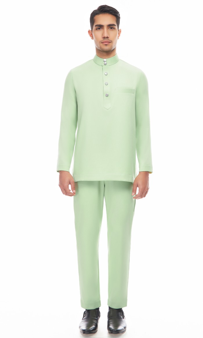 Aaryan Baju Melayu in Honeydew