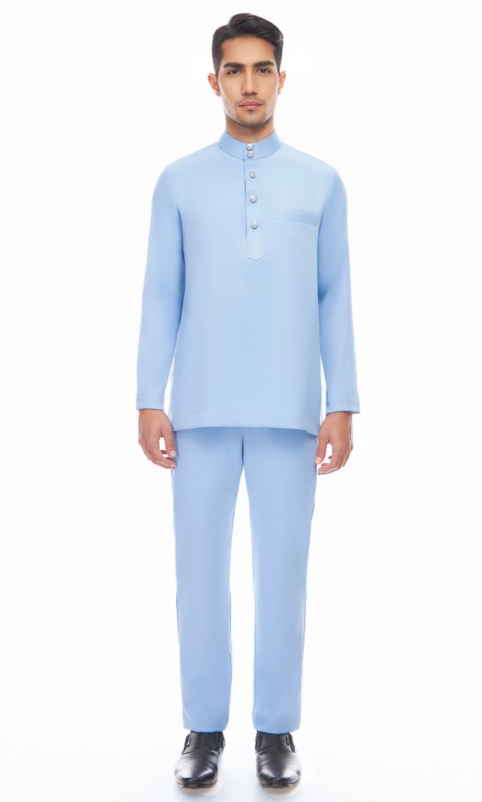 Aaryan Baju Melayu in Pale Lavender