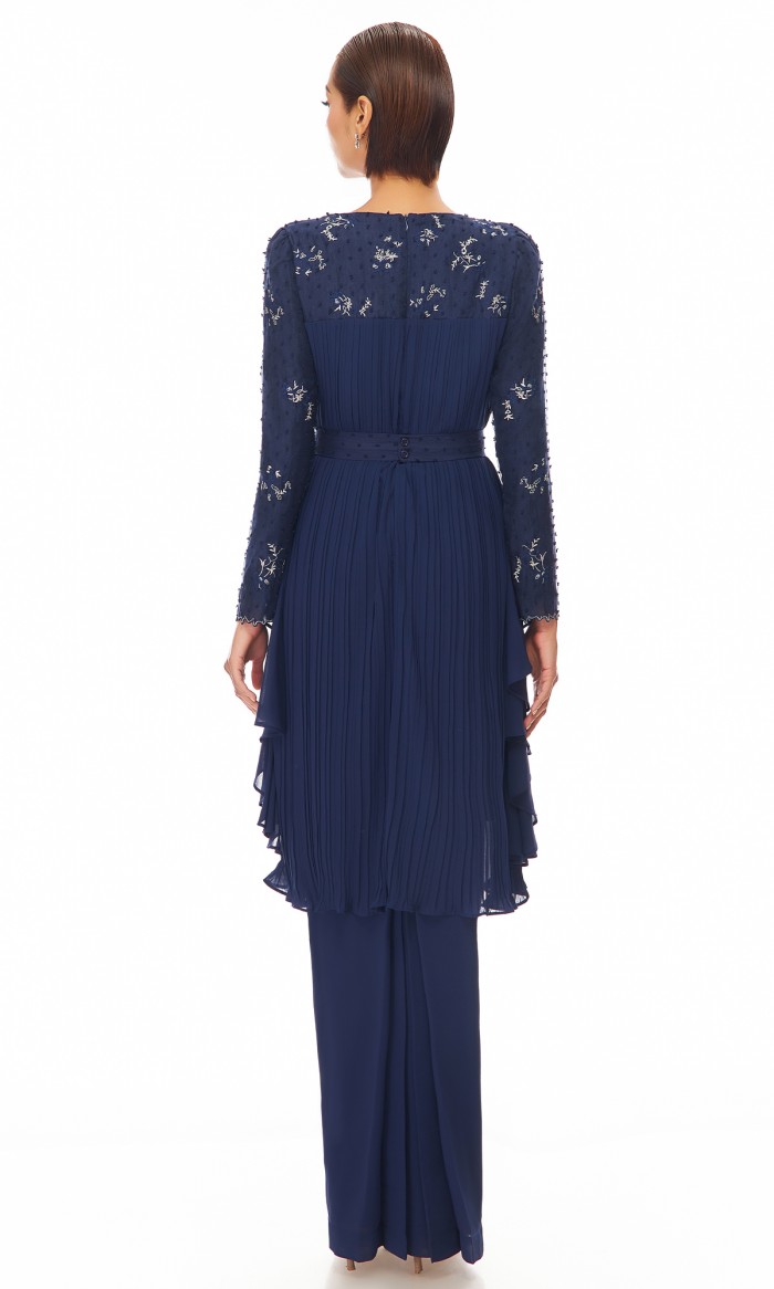 Charmaine Kurung in Prussian Blue