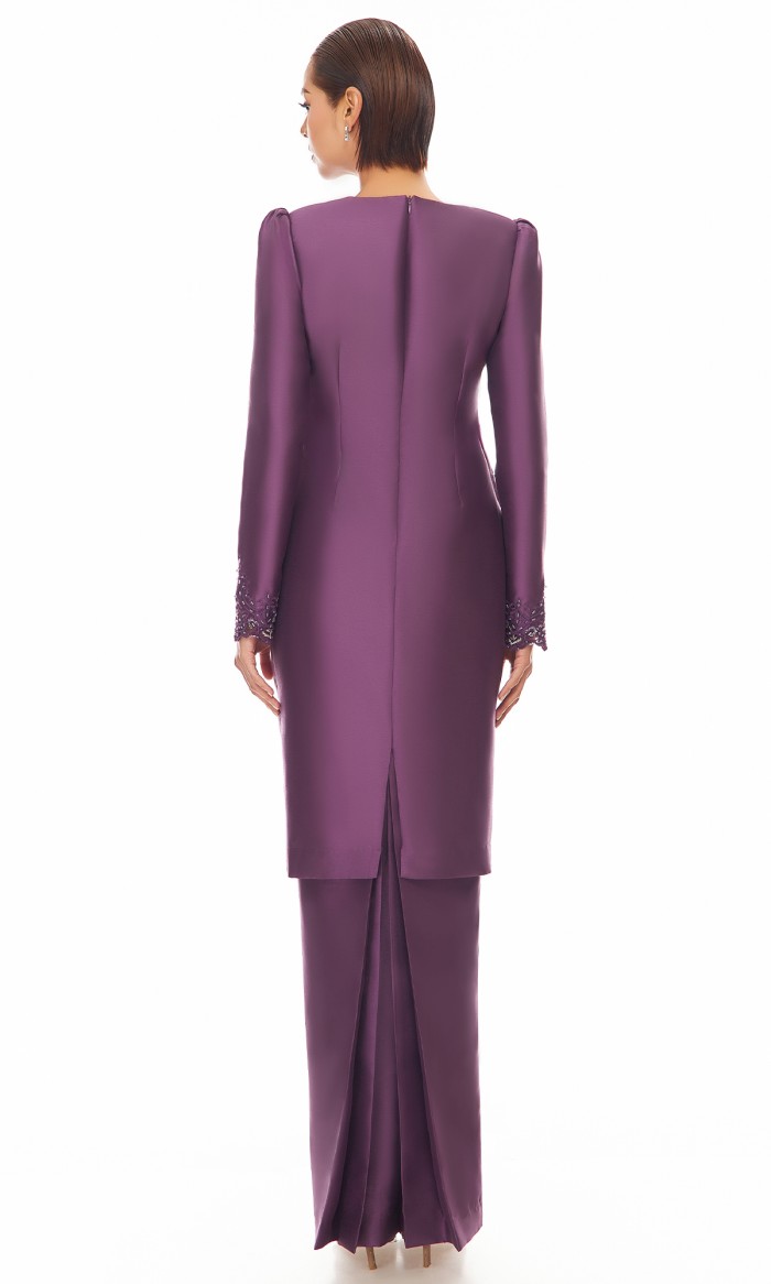 Claudia Kurung in Eggplant Purple