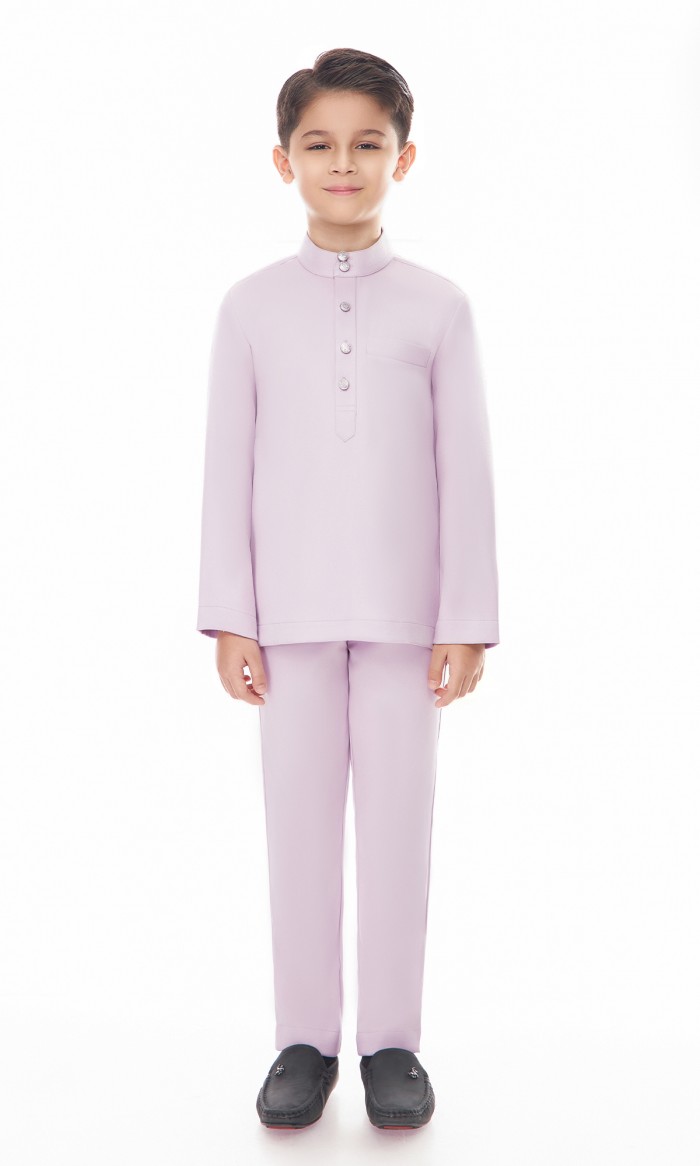 Aaryan Baju Melayu Kids in Lilac