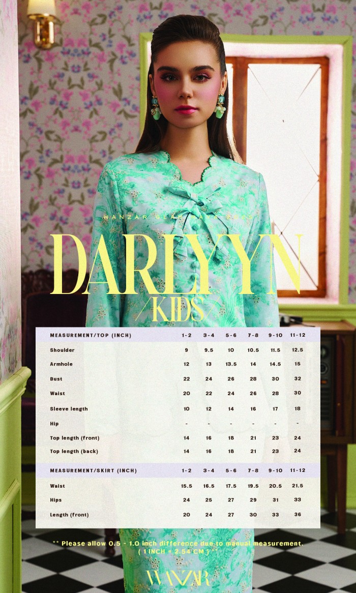 Darlynn Kurung Kids in Baby Blue