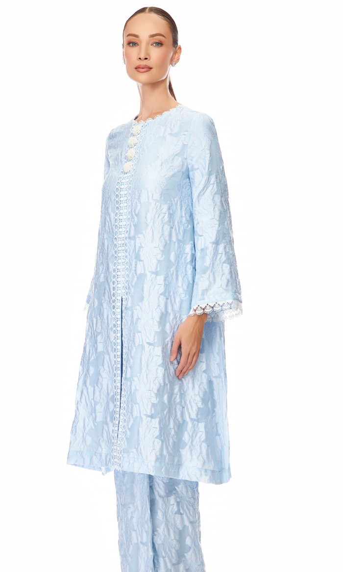 Davina Kurung in Baby Blue