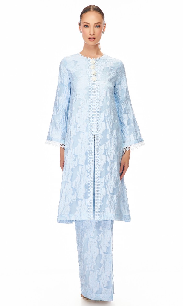 Davina Kurung in Baby Blue