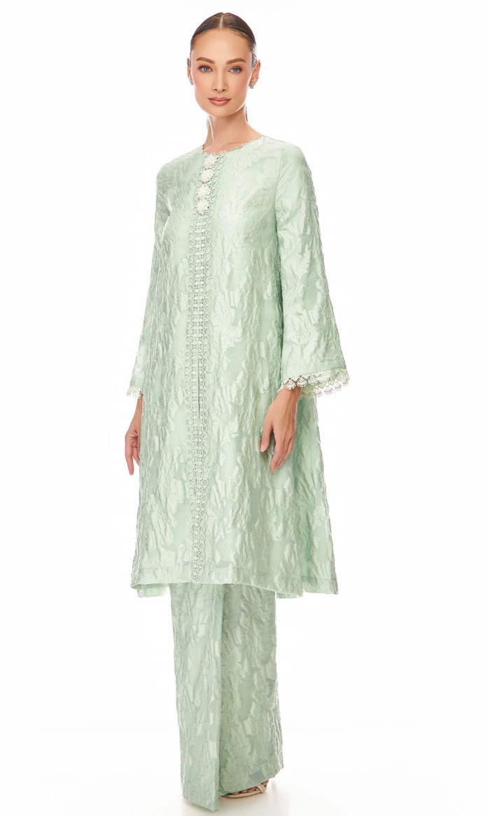 Davina Kurung in Light Green