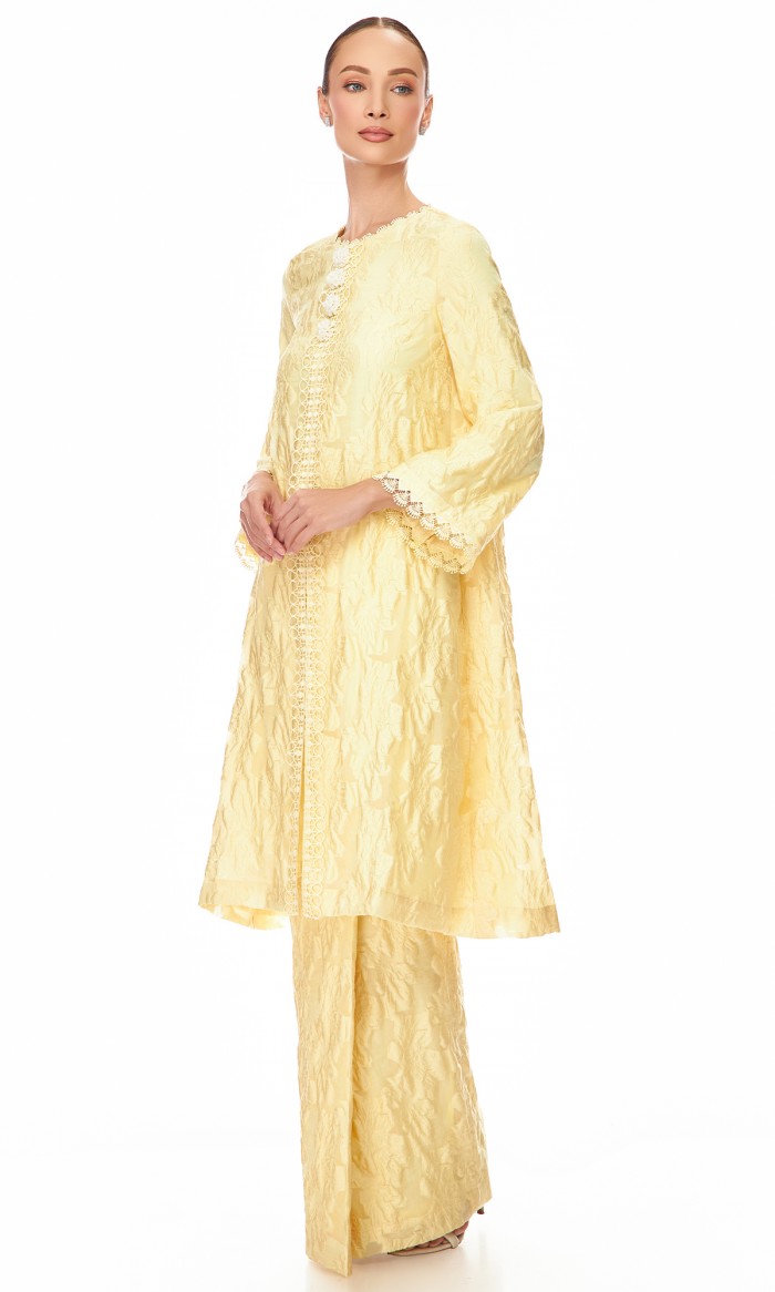 Davina Kurung in Light Yellow