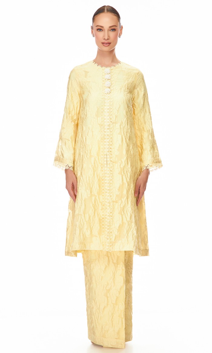 Davina Kurung in Light Yellow