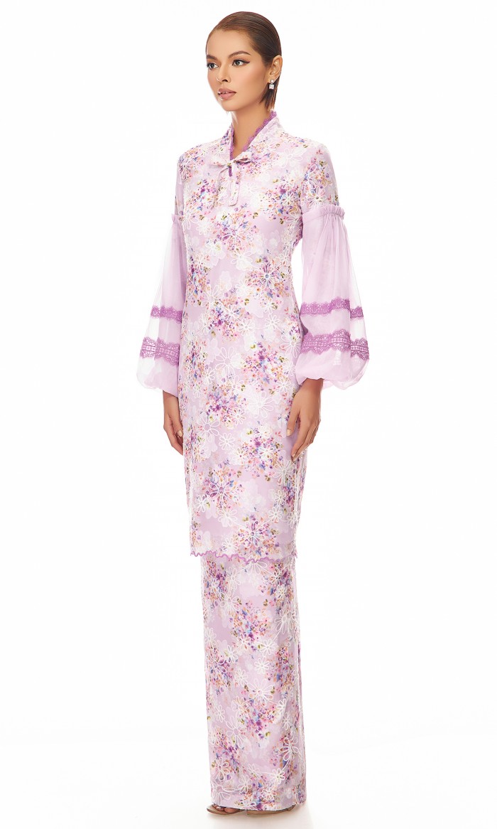 Eirlys Kurung in Lilac