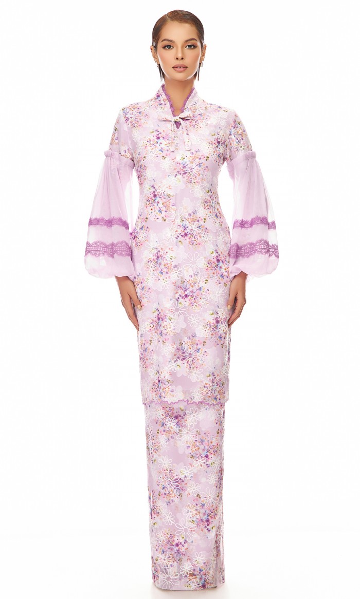 Eirlys Kurung in Lilac