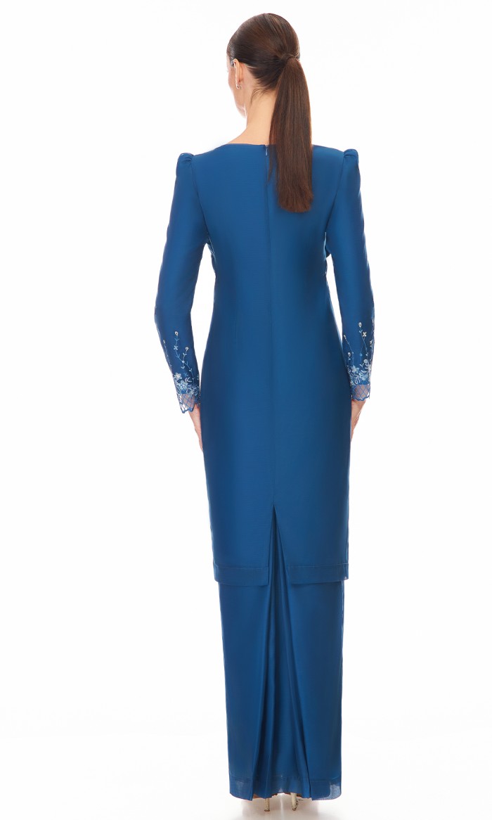 Elaine Kurung in Royal Blue