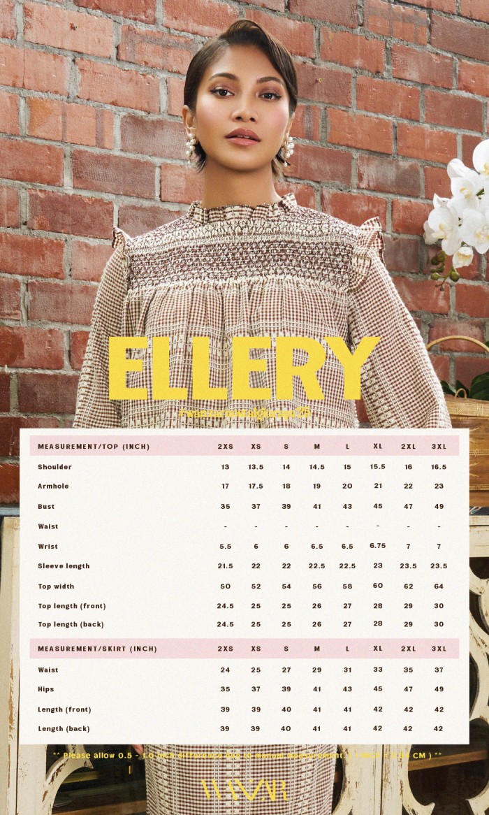 Ellery Kurung in Saddle Brown