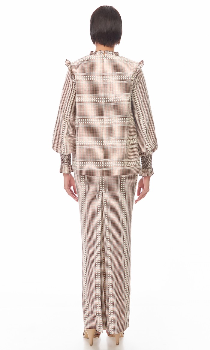 Ellery Kurung in Saddle Brown