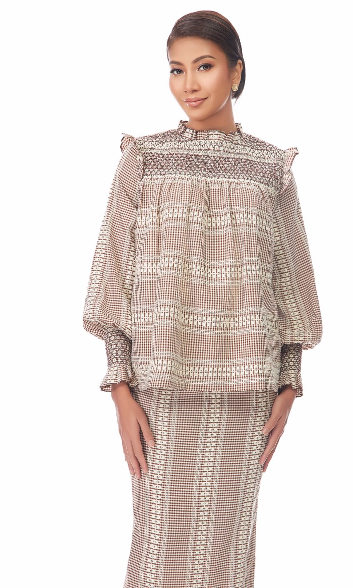 Ellery Kurung in Saddle Brown