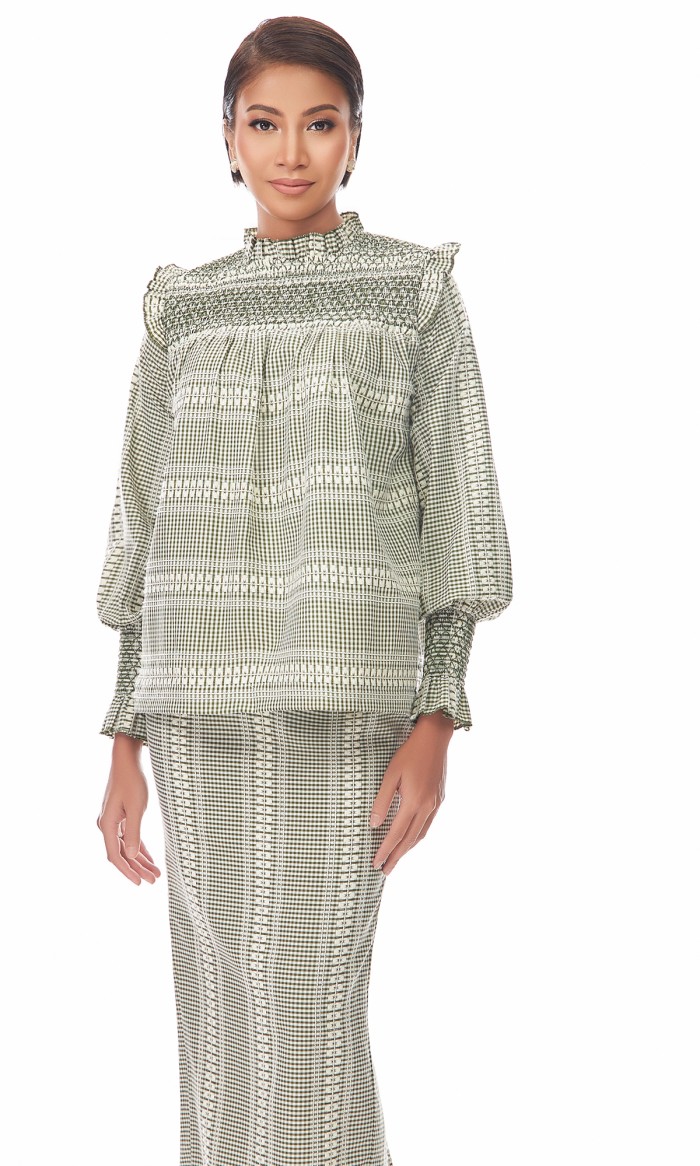 Ellery Kurung in Napier Green