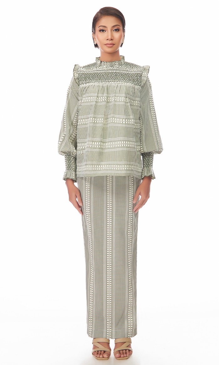 Ellery Kurung in Napier Green