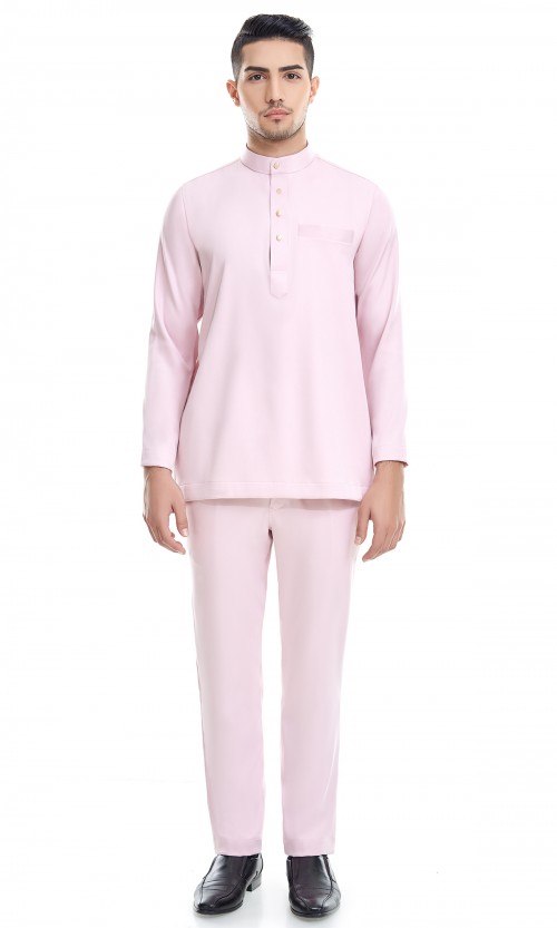 Fahaad Baju Melayu in Pastel Pink (AS-IS)