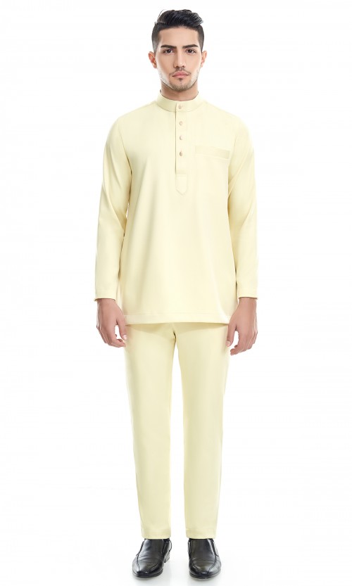 Fahaad Baju Melayu in Jonquil Yellow (AS-IS)