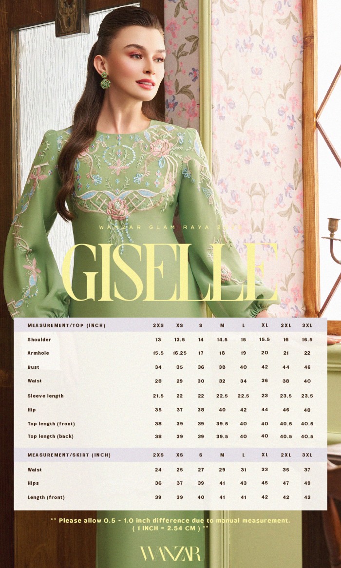 Giselle Kurung in Pear Green