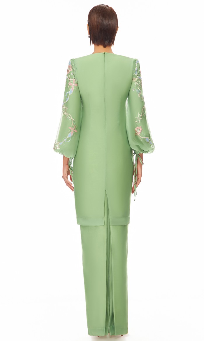 Giselle Kurung in Pear Green