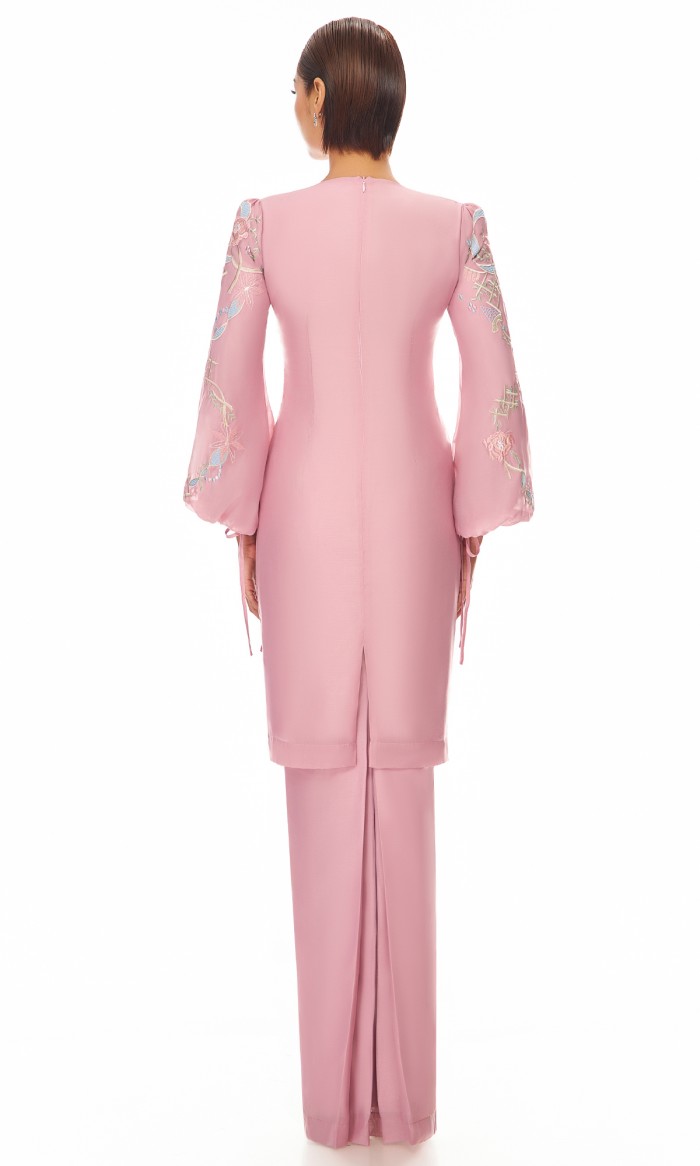 Giselle Kurung in Mauve pink