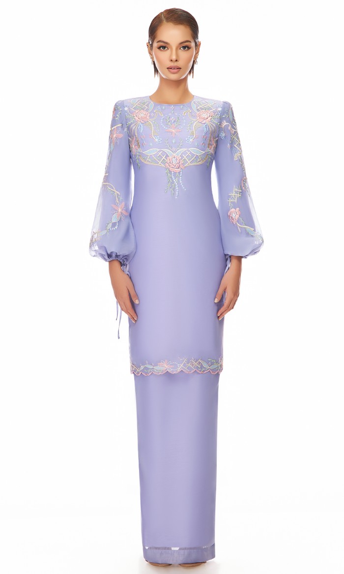 Giselle Kurung in Periwinkle Purple