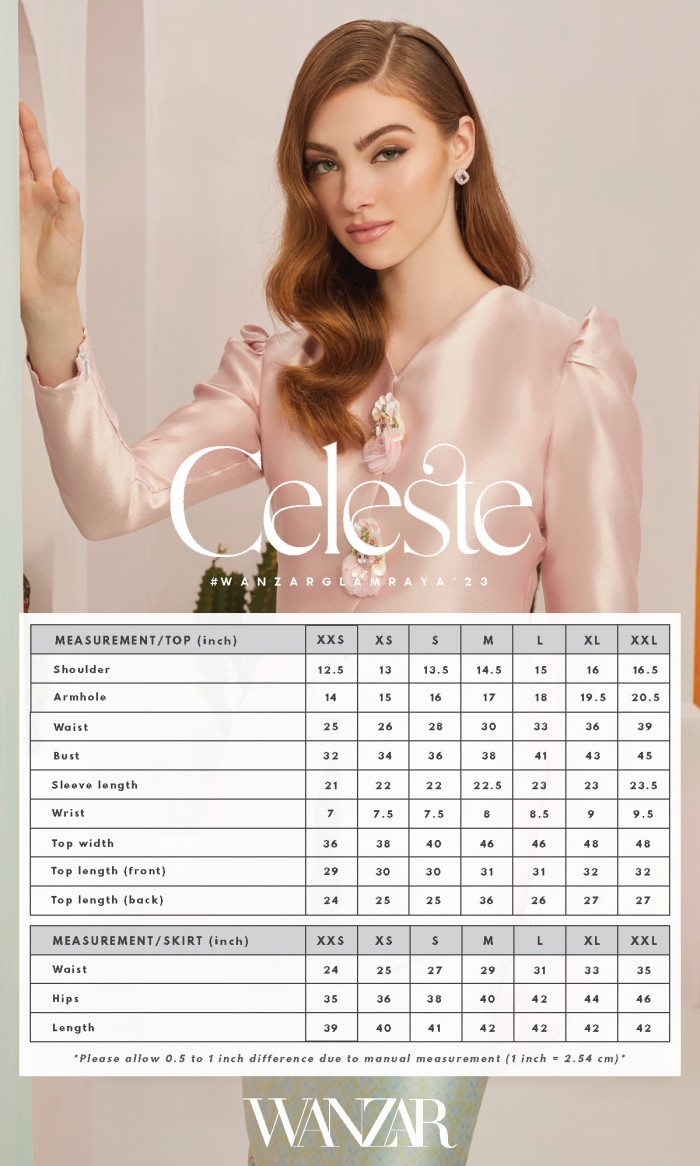 Celeste Kurung in Lemonade Pink (AS-IS)
