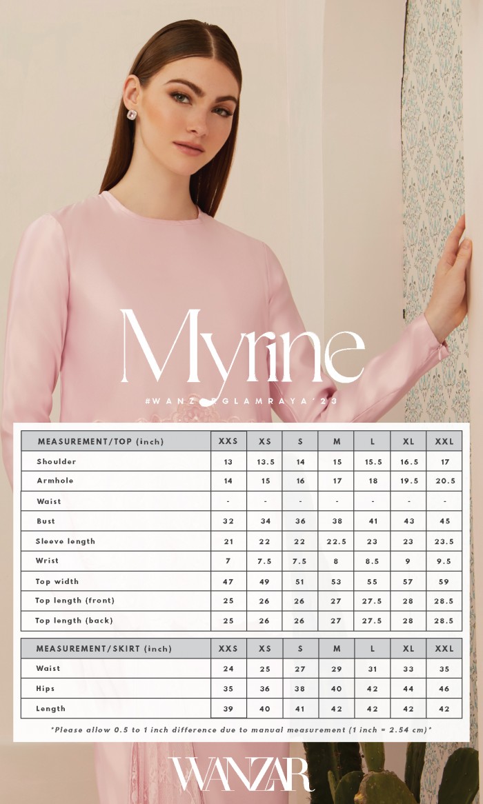 Myrine Kurung in Blush Pink (AS-IS)