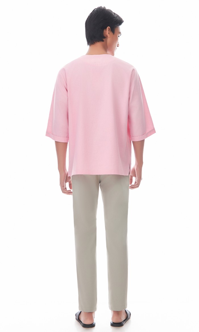 Nadhim Kurta in Icy Pink