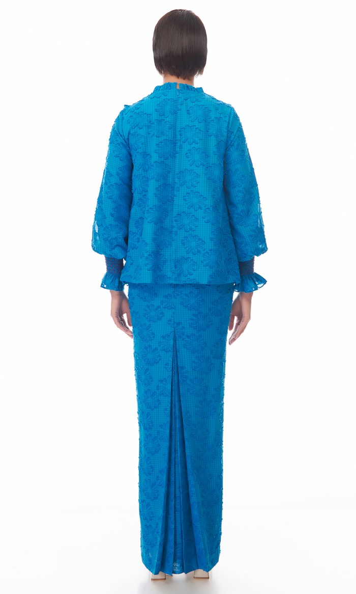 Indira Kurung in French Blue